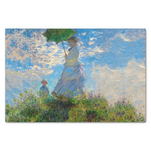Monet Woman Parasol Impressionism Tissue Paper