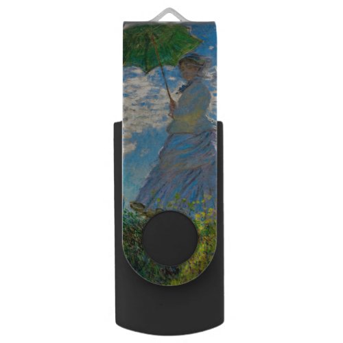 Monet Woman Parasol Impressionism USB Flash Drive