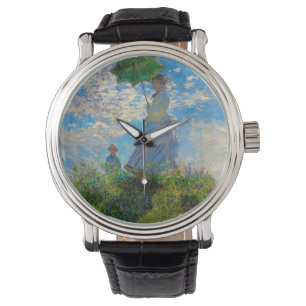 Monet Woman Parasol Impressionism Watch