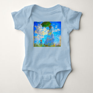 Monet Woman with a Parasol Baby Bodysuit