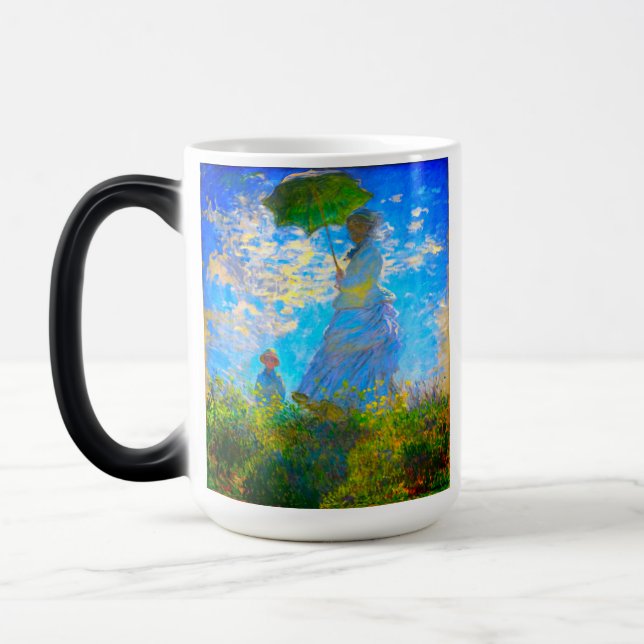 Monet Woman with a Parasol Color Morph Mug (Left)