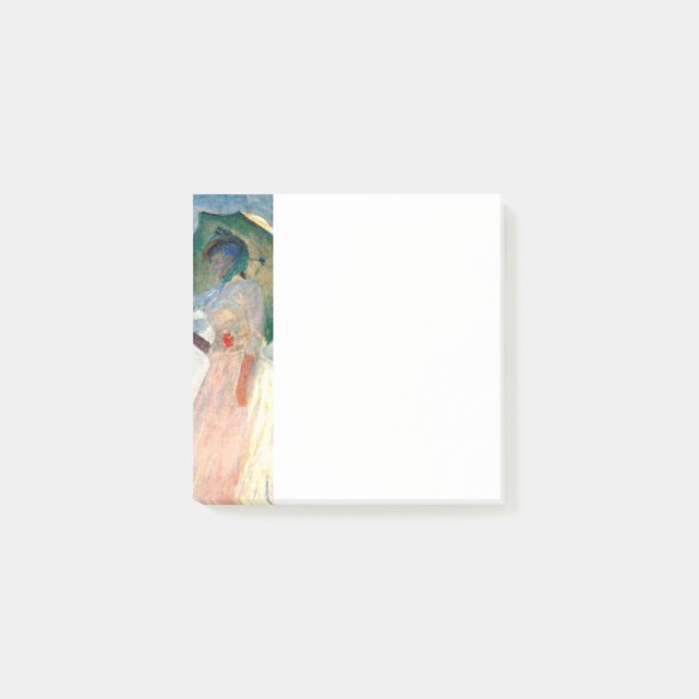 Monet Woman with a Parasol Facing Left Not Post-it Notes (Front)