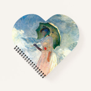 Monet Woman with a Parasol Facing Left Notebook