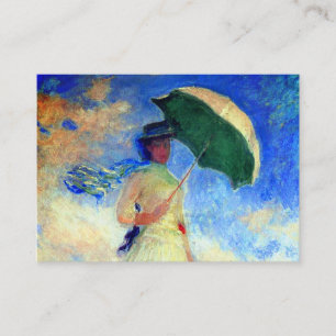Monet Woman with a Parasol Facing Right Enclosure Card