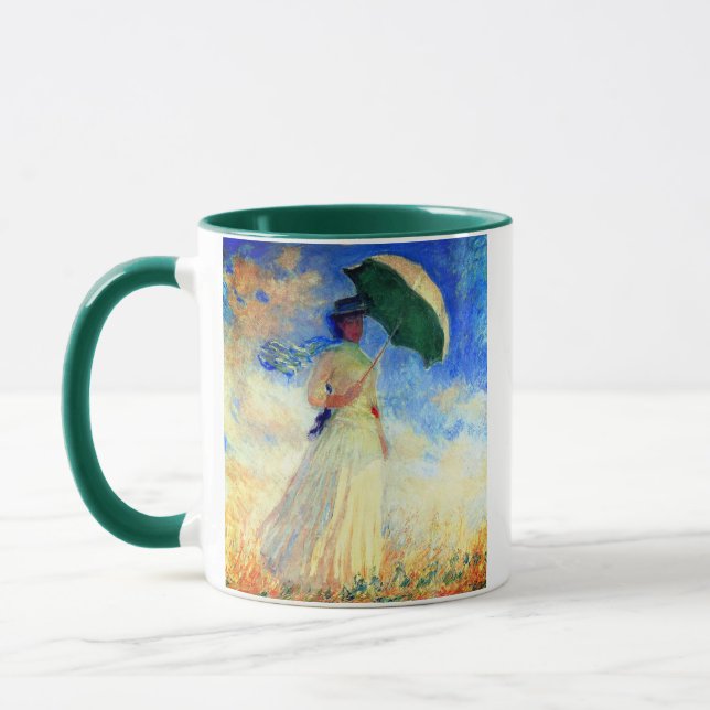 Monet Woman with a Parasol Facing Right Mug (Left)