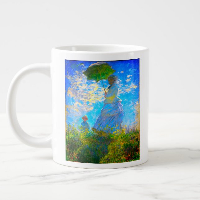 Monet Woman with a Parasol Giant Coffee Mug (Left)