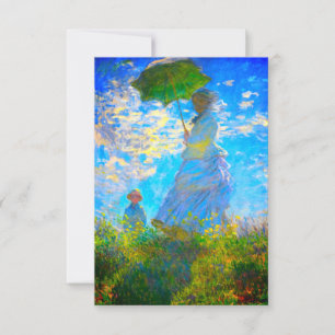 Monet Woman with a Parasol Invitation