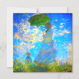 Monet Woman with a Parasol Magnetic Invitation