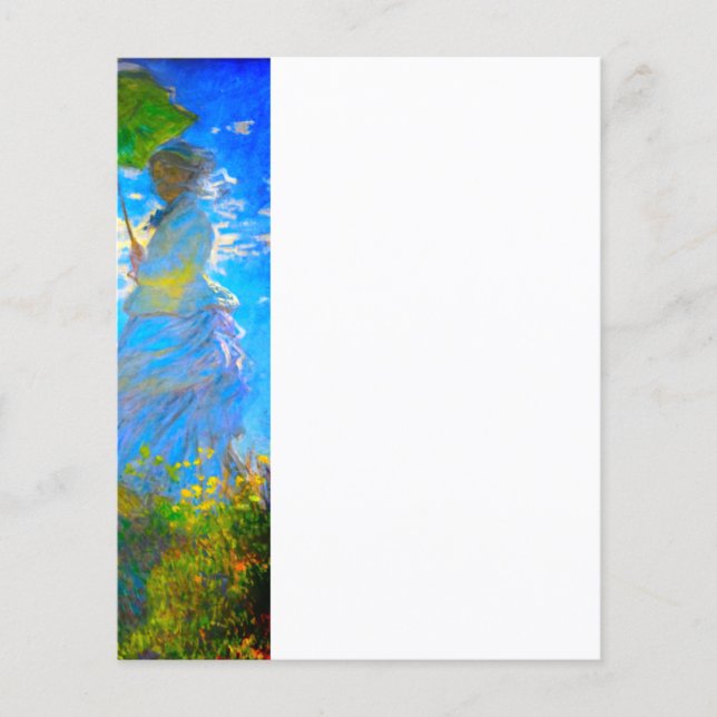 Monet Woman with a Parasol Paper (Front)