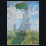 MONET WOMAN WITH A PARASOL TISSUE PAPER<br><div class="desc">One of the more popular paintings done by French Impressionist artist Claude Monet that he painted of his wife and child. Completed in 1875 and also sometimes referred to as Madame Monet and Her Son or The Stroll. For dozens more designs from Monet see the SalvageScapes store collection CLAUDE MONET...</div>