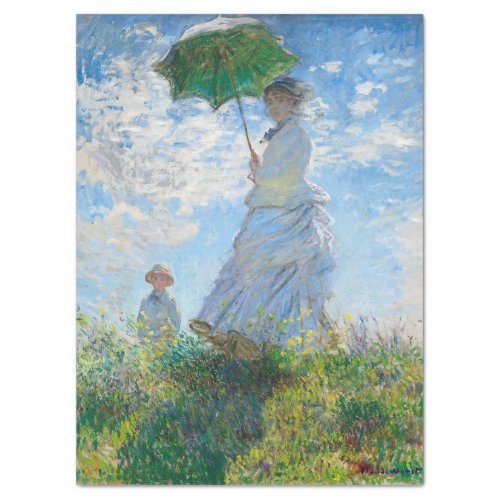 MONET WOMAN WITH A PARASOL TISSUE PAPER