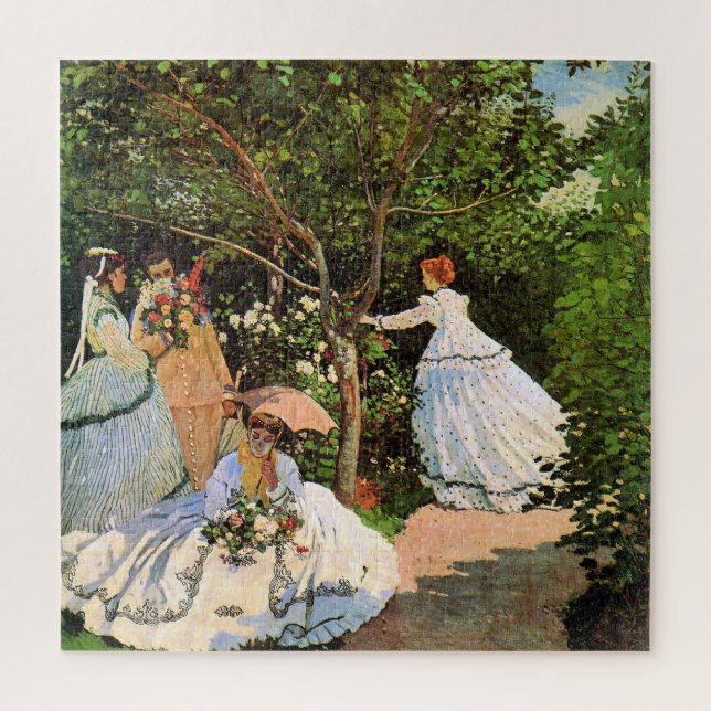 Monet - Women in the Garden Jigsaw Puzzle (Vertical)