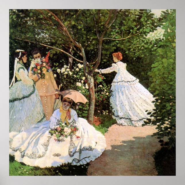 Monet - Women in the Garden Poster (Front)