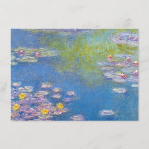 Monet Yellow Water Lilies Invitations