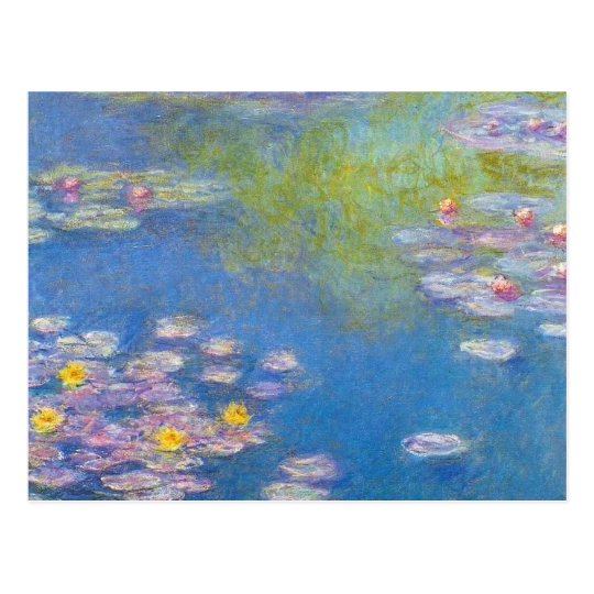 Monet Yellow Water Lilies Postcard | Zazzle.com