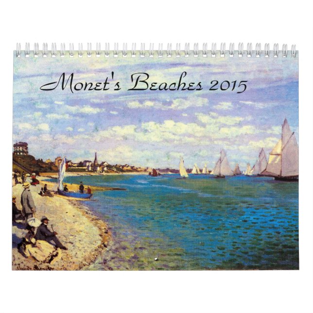 Monets Beaches 2015 Art Calendar (Cover)
