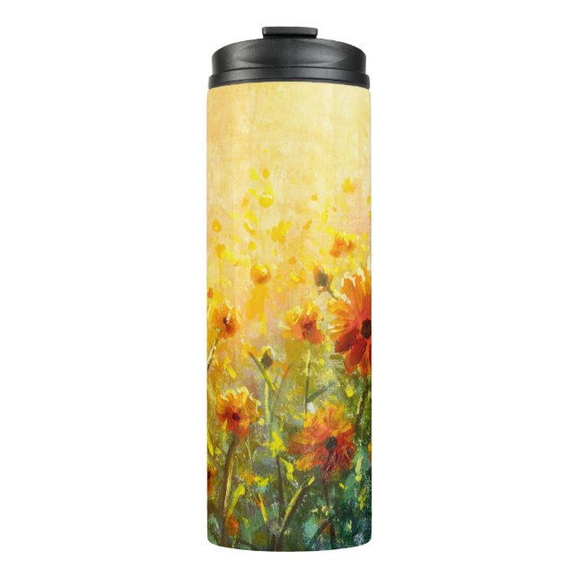 Monet's Floral Paintings: Impressionist Landscape Thermal Tumbler (Front)