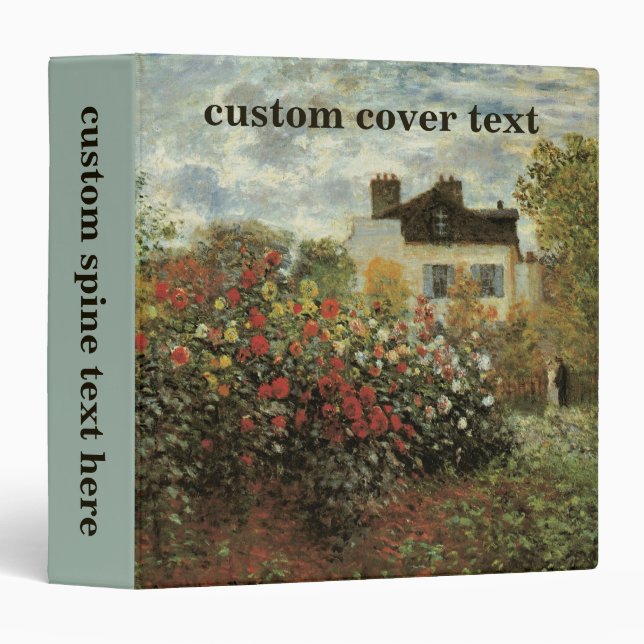 Monet's Garden at Argenteuil by Claude Monet Binder (Front/Spine)