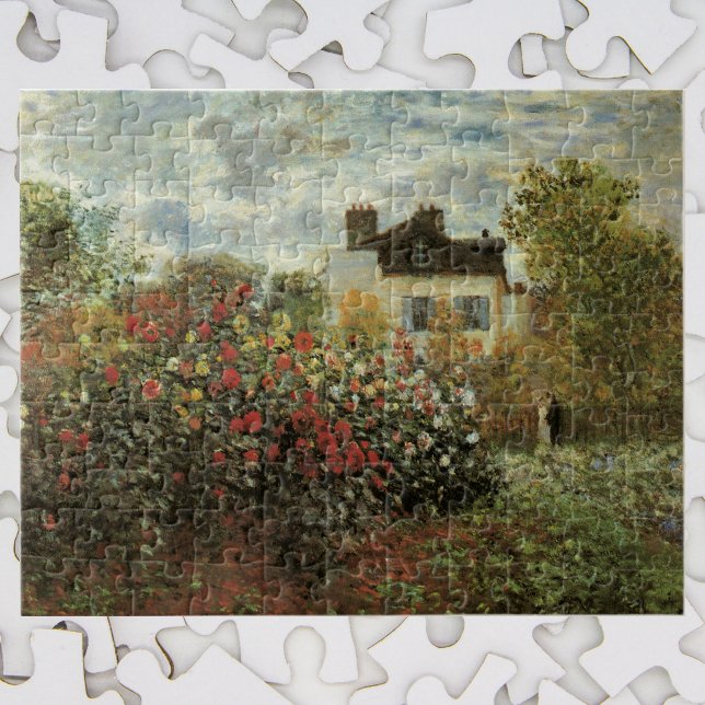 Monet's Garden at Argenteuil by Claude Monet Jigsaw Puzzle (Creator Uploaded)