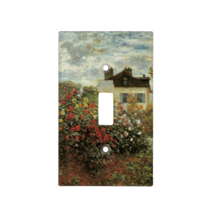 Monet's Garden at Argenteuil by Claude Monet Light Switch Cover