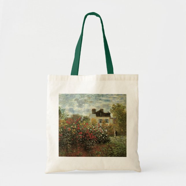 Monet's Garden at Argenteuil by Claude Monet Tote Bag (Front)