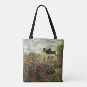 Monet's Garden at Argenteuil by Claude Monet Tote Bag