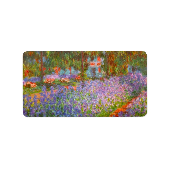 Monet's Garden by Claude Monet Label (Front)