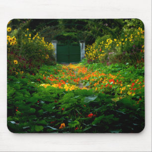 Monet's Garden, Giverny, France in Autumn Mouse Pad