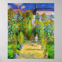 Claude Monet Poster Brücke in Monets Garten