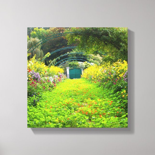 Monet's Grande Allee, Monet's garden, Giverny Canvas Print (Front)