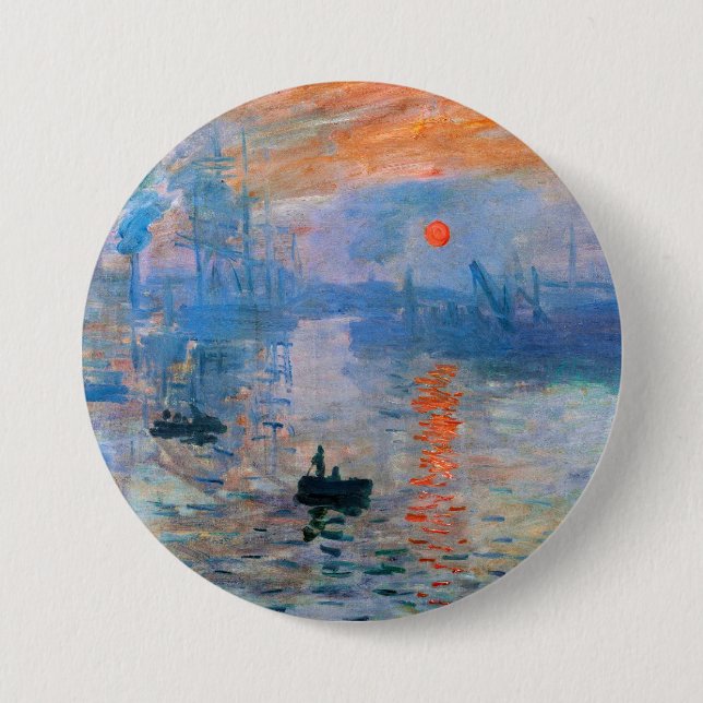 Monet's Impression, Sunrise  Button (Front)