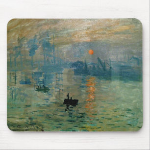 Monet's Impression Sunrise (soleil levant) - 1872 Mouse Pad