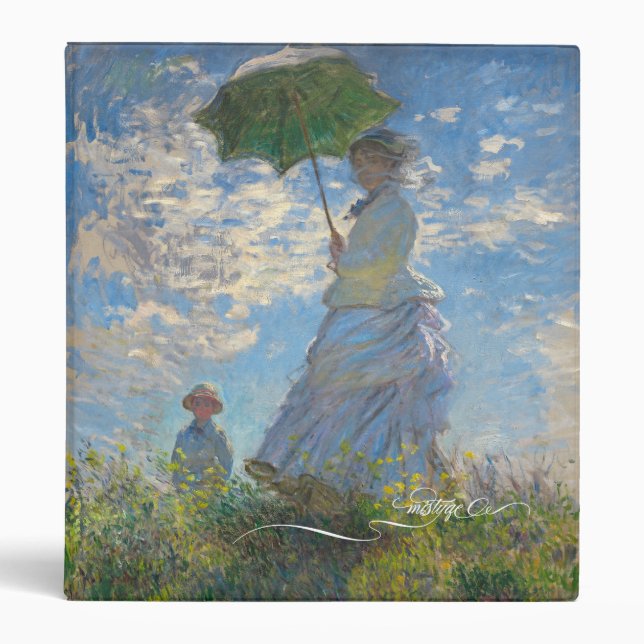 Monet's Lady with a Parasol Binder (Front)