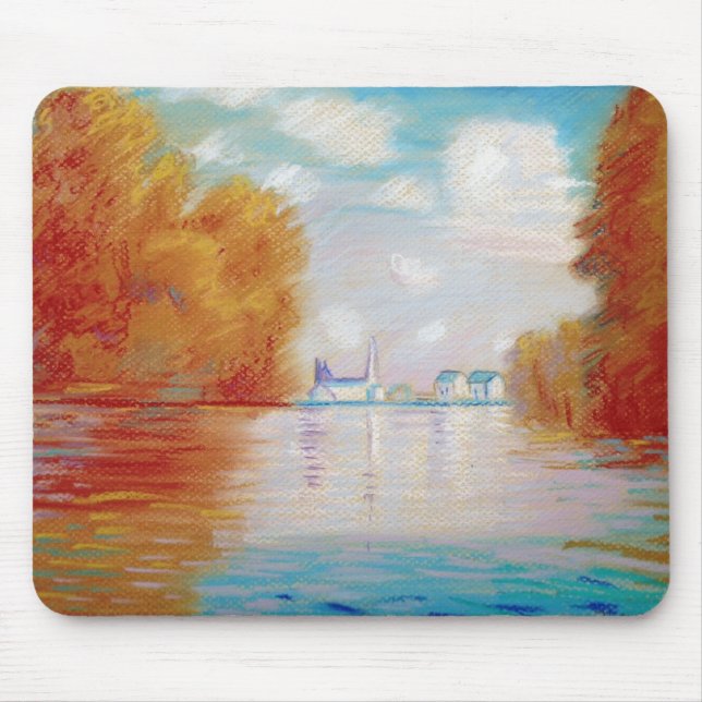 Monets River Mouse Pad (Front)