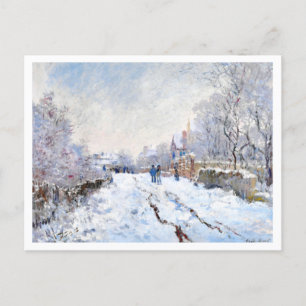Monet's Snow at Argenteuil landscape Postcard