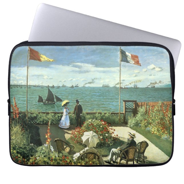 Monet's "Terrace sat St. Adresse" Laptop Sleeve (Front)