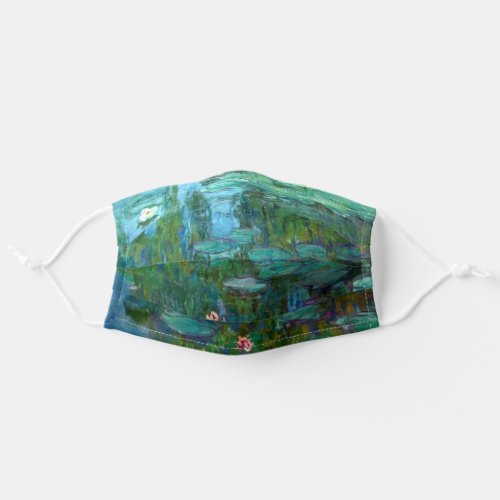 Monets Water Lilies Adult Cloth Face Mask