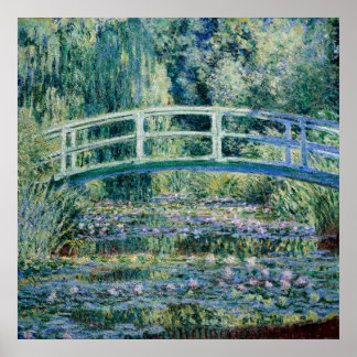 Monet's Water Lilies and Japanese Bridge Poster