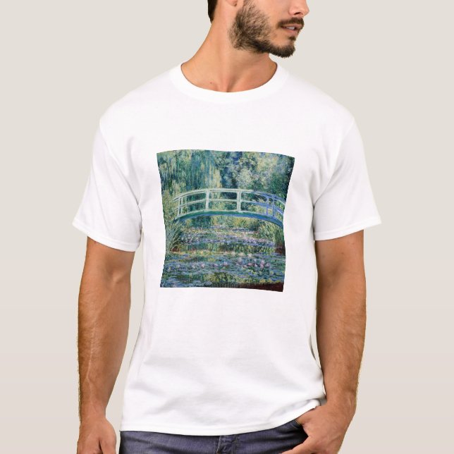 Monet's Water Lilies and Japanese Bridge T-Shirt (Front)