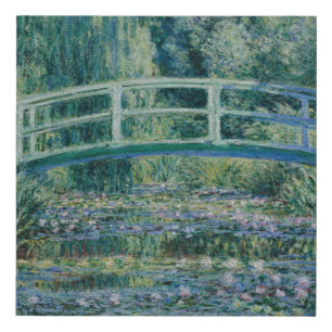 Monet's Water Lilies  Faux Canvas Print