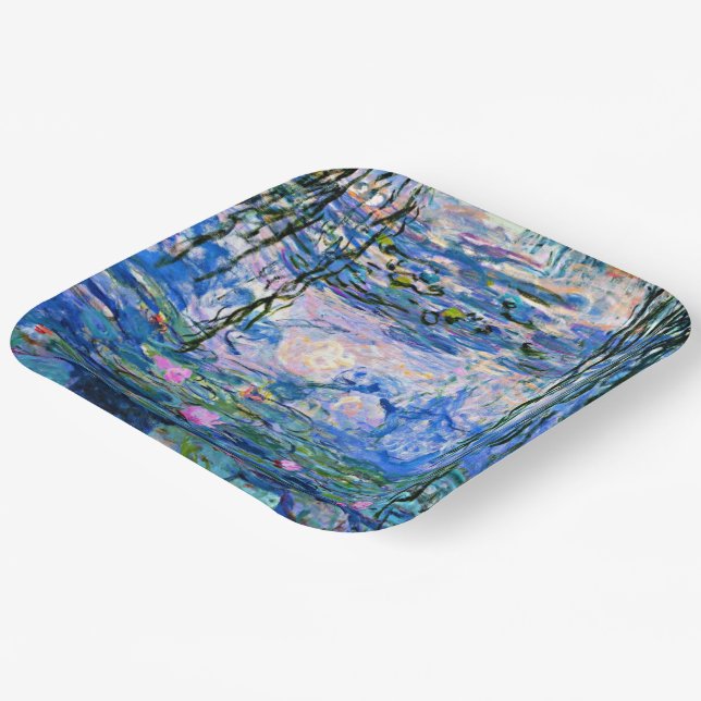 Monet's Water Lilies Mix and Match Paper Plates (Angled)