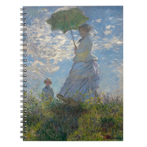 Monets Woman with a parasol Notebook