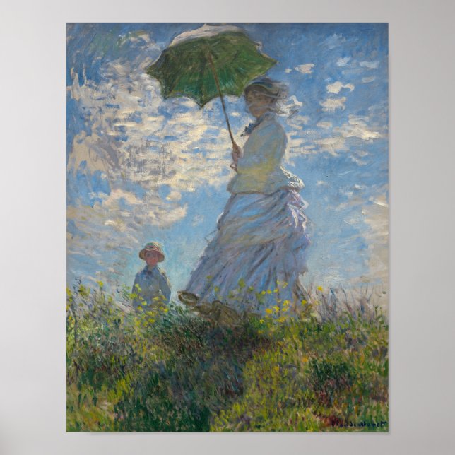 Monet's Woman with a parasol Poster (Front)