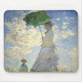 Monet's Woman with a Parasol (The Stroll / Walk) Mouse Pad