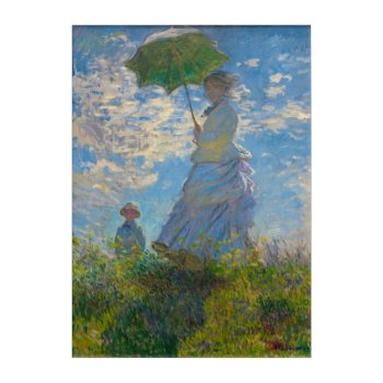 Monet's Woman With Parasol Acrylic Print by CandiCreations at Zazzle