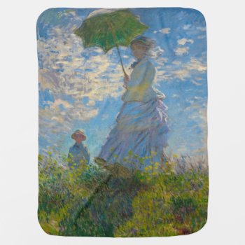 Monet's Woman With Parasol Baby Blanket by CandiCreations at Zazzle