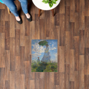 Monet's Woman with Parasol,Impressionist Landscape Floor Decals