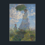 Monet's Woman with Parasol,Impressionist Landscape Thank You Card<br><div class="desc">Claude Monet's Woman with a Parasol was painted in 1875 and is one of his iconic impressionist masterpieces. The painting depicts Madame Monet and her son, captured in a windy outdoor setting. The woman is holding a parasol, and the child stands beside her. The scene is set against a vibrant...</div>