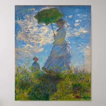 Monet's Woman With Parasol Poster by CandiCreations at Zazzle