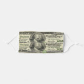 Money - 100 dollar Bills Cloth Face Mask (Front, Folded)
